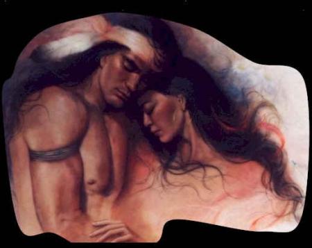 Couple d'amoureux indiens